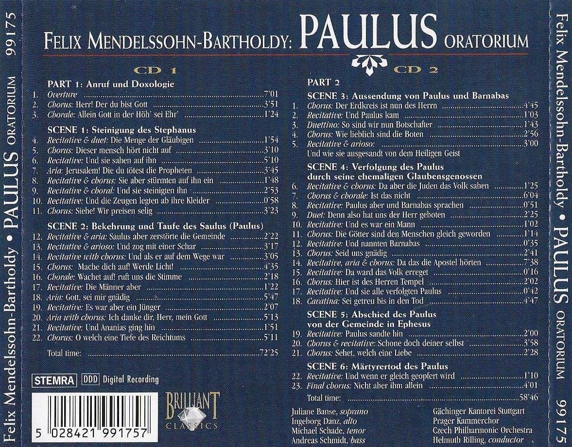 Felix Mendelssohn-Bartholdy - Paulus