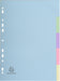 Exacompta - Ref 1605E - Forever Collection - 5-Part Plain Dividers, Suitable for A4 Documents, 100% Recycled 170gsm Card, Pre-Punched - Assorted Pastel Colours