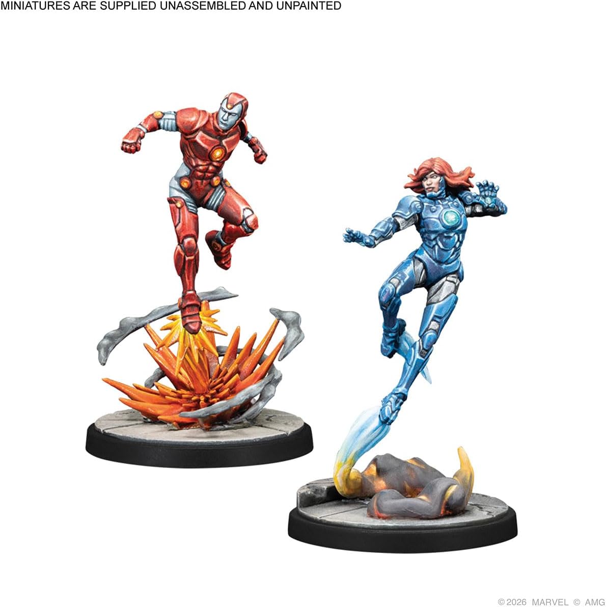 Asmodee | Marvel: Crisis Protocol Iron Lad, Iron Monder, Kang The Conqueror & Rescue | Miniatures Game | Ages 14+ | 2 Players | 90 Minutes Playing Time