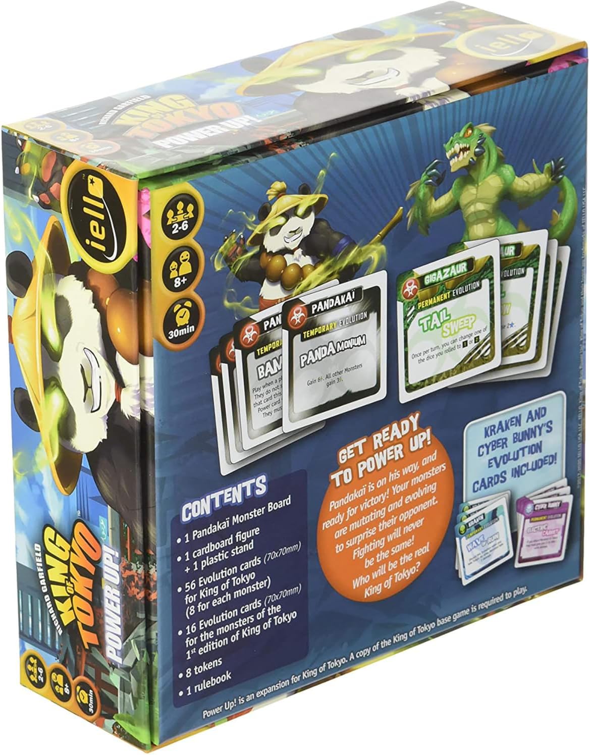 IELLO | King of Tokyo: Power Up Expansion | Board Game | Ages 8+ | 2 to 6 Players | 30 mins Minutes Playing Time