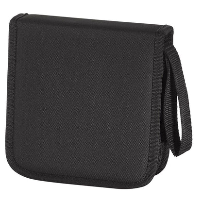 Hama CD Wallet for 32 Discs | CD/DVD/Blu-Ray | Folder for Storage, Space-Saving for The Office, Car and at Home | Black