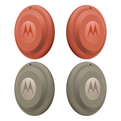Motorola Moto Tag 2 - Anti-Loss Bluetooth Tag For Mobile Phone - Pantone Arabesque, Pantone Laurel Oak (Pack Of 4)