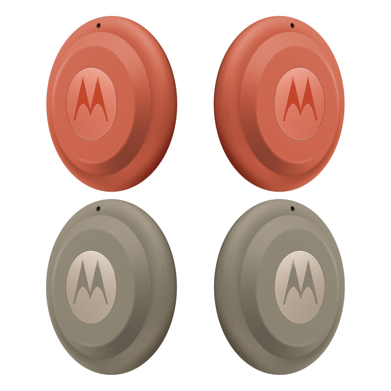 Motorola Moto Tag 2 - Anti-Loss Bluetooth Tag For Mobile Phone - Pantone Arabesque, Pantone Laurel Oak (Pack Of 4)