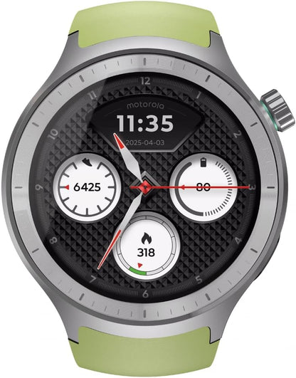 Moto Watch Premium Silver+Herbal Garden