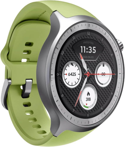 Moto Watch Premium Silver+Herbal Garden