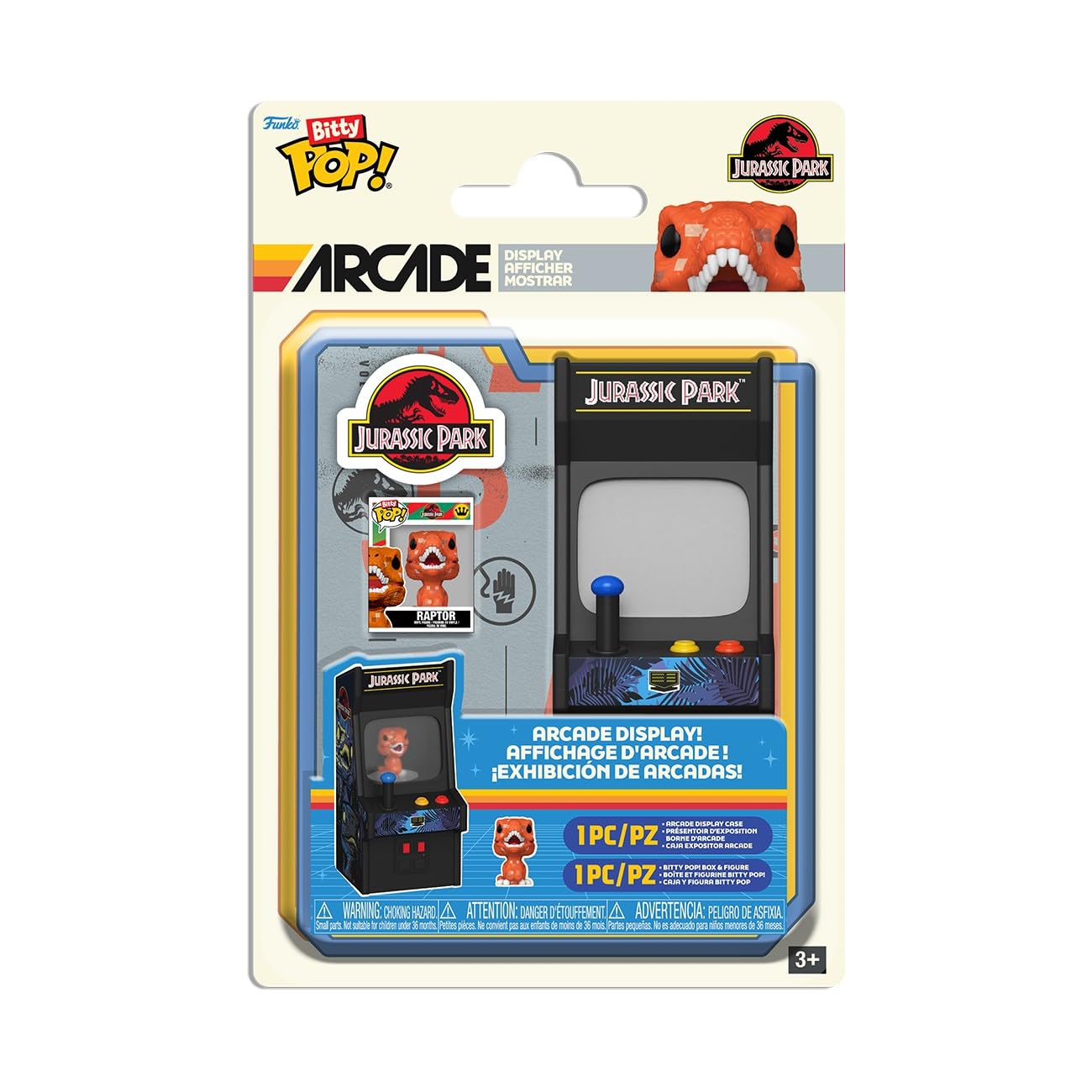 Funko Pop! Bitty Arcade Cabinet: Jurassic Park - Raptor - Collectable Vinyl Figure - Gift Idea - Official Merchandise - Toys for Kids & Adults - Comic Fans - Figure for Collectors and Display