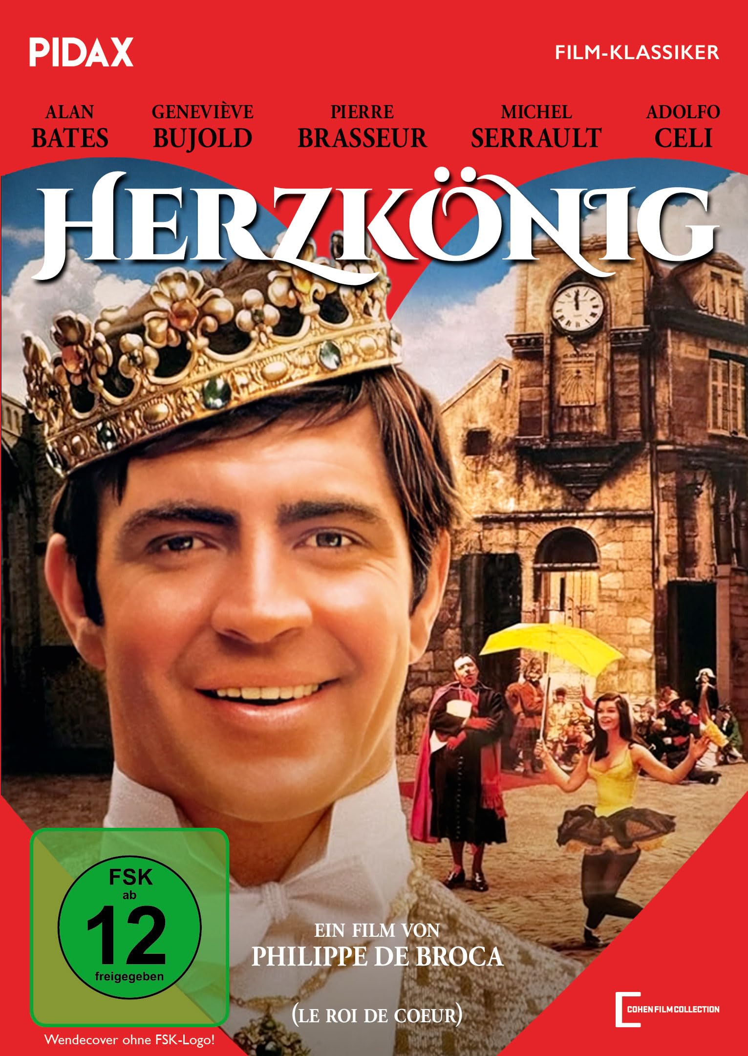Herzkönig (Le Roi de cœur) / Französische Filmkomödie mit toller Besetzung (Pidax Film-Klassiker