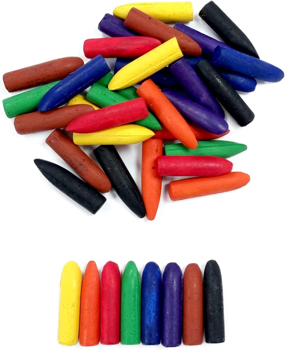 Major Brushes Assorted Chubby Wax Crayons - Pack of 40