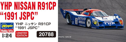 Hasegawa 620788-1/24 YHP Nissan R91Cp - 1:24 Scale