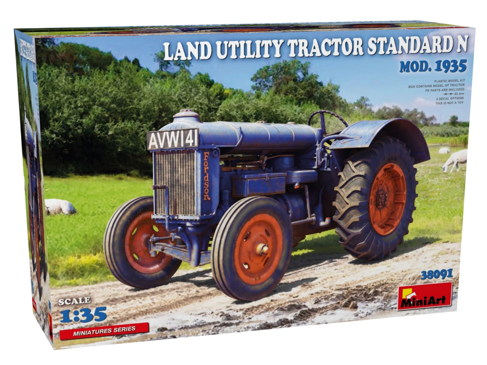 Miniart 1:35 - Land Utility Tractor Standard N Mod 1935, Blue