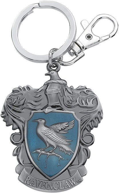 Monogram Harry Potter Ravenclaw School Crest Pewter Keychain, Silver