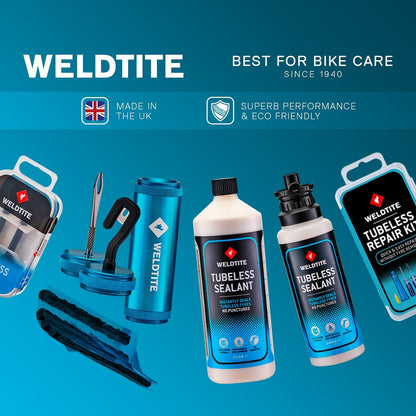 WELDTITE Tubeless Tyre Repair Kits and Sealant for Bikes