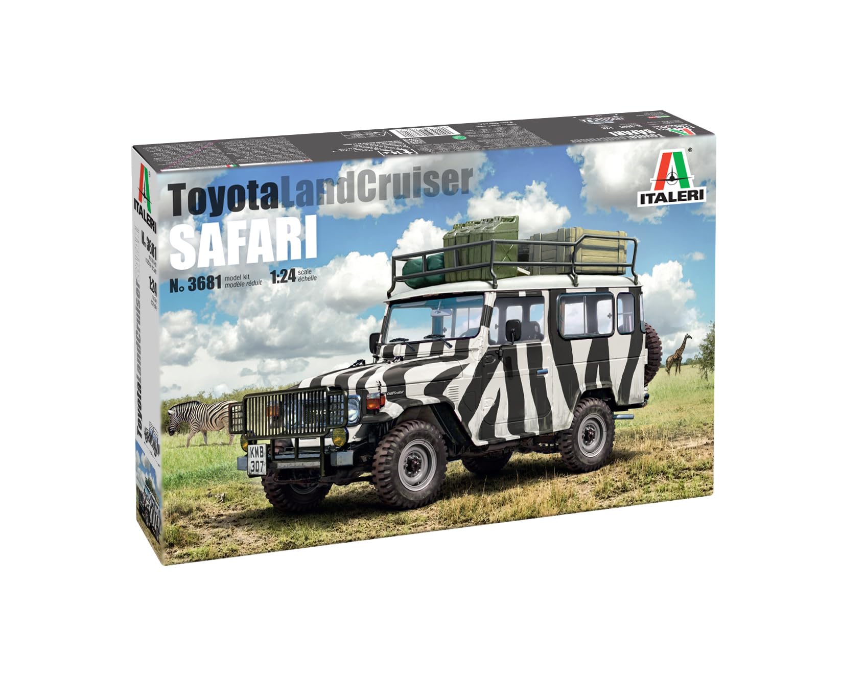 Italeri 3681 Toyota Land Cruiser Safari 1:24 Scale Plastic Model Kit/Model Assembly