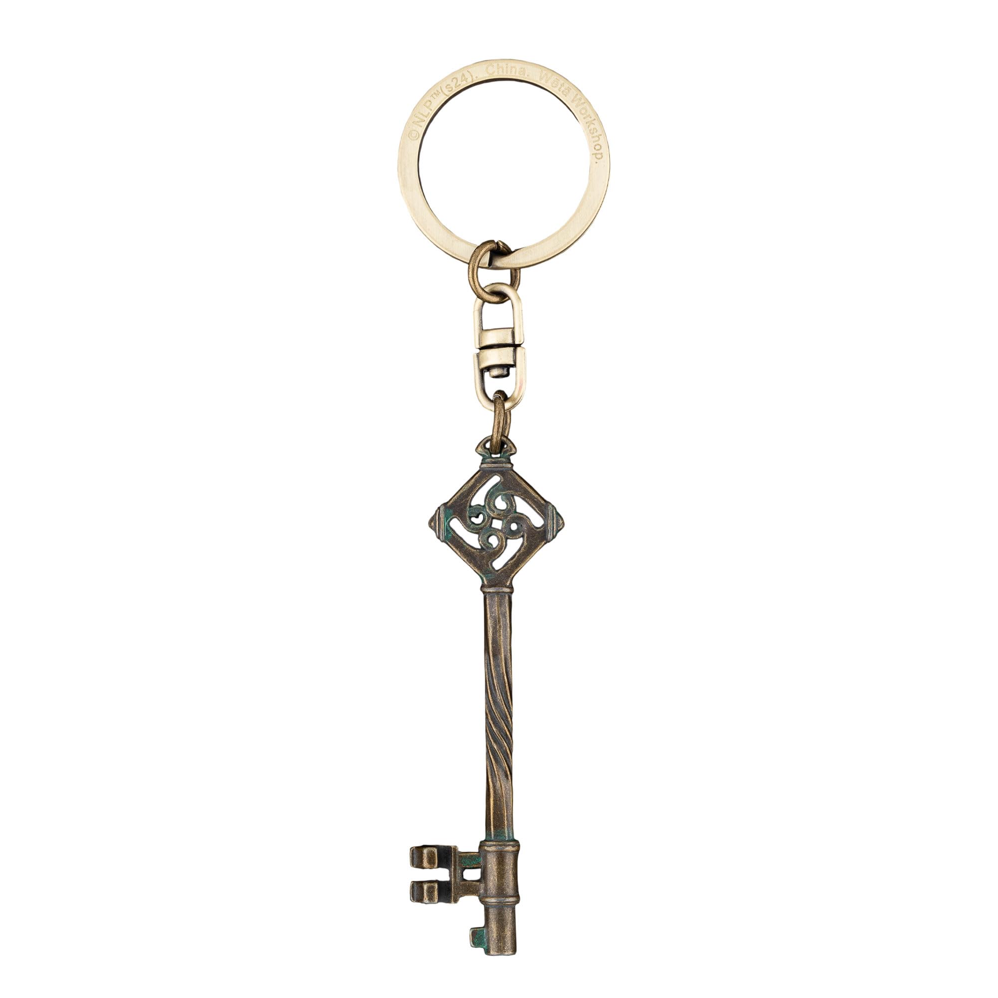 Weta Workshop - The Lord of the Rings Trilogy - The Key to Bag End Keyring, Silver, One size