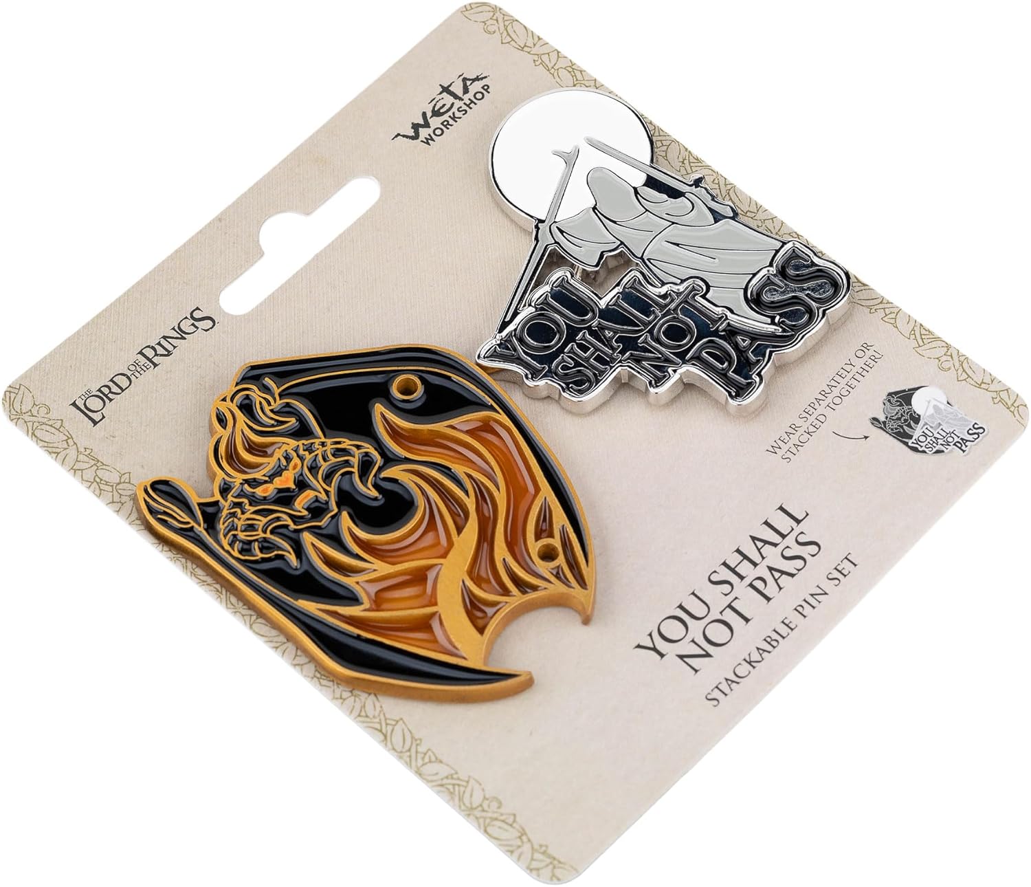 WETA Workshop - The Lord of the Rings Trilogy - You Shall Not Pass Enamel Pin Set
