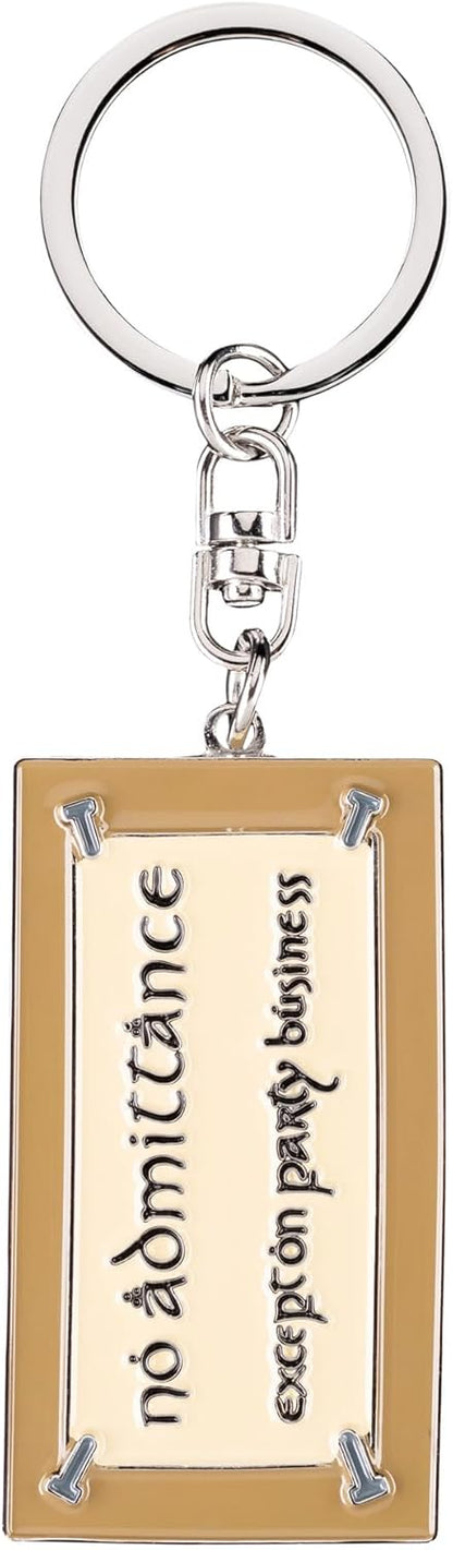 Weta Workshop No Admittance Sign Enamel Keyring