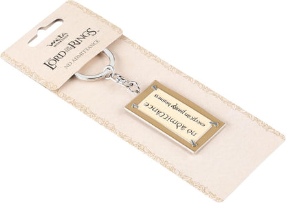 Weta Workshop No Admittance Sign Enamel Keyring