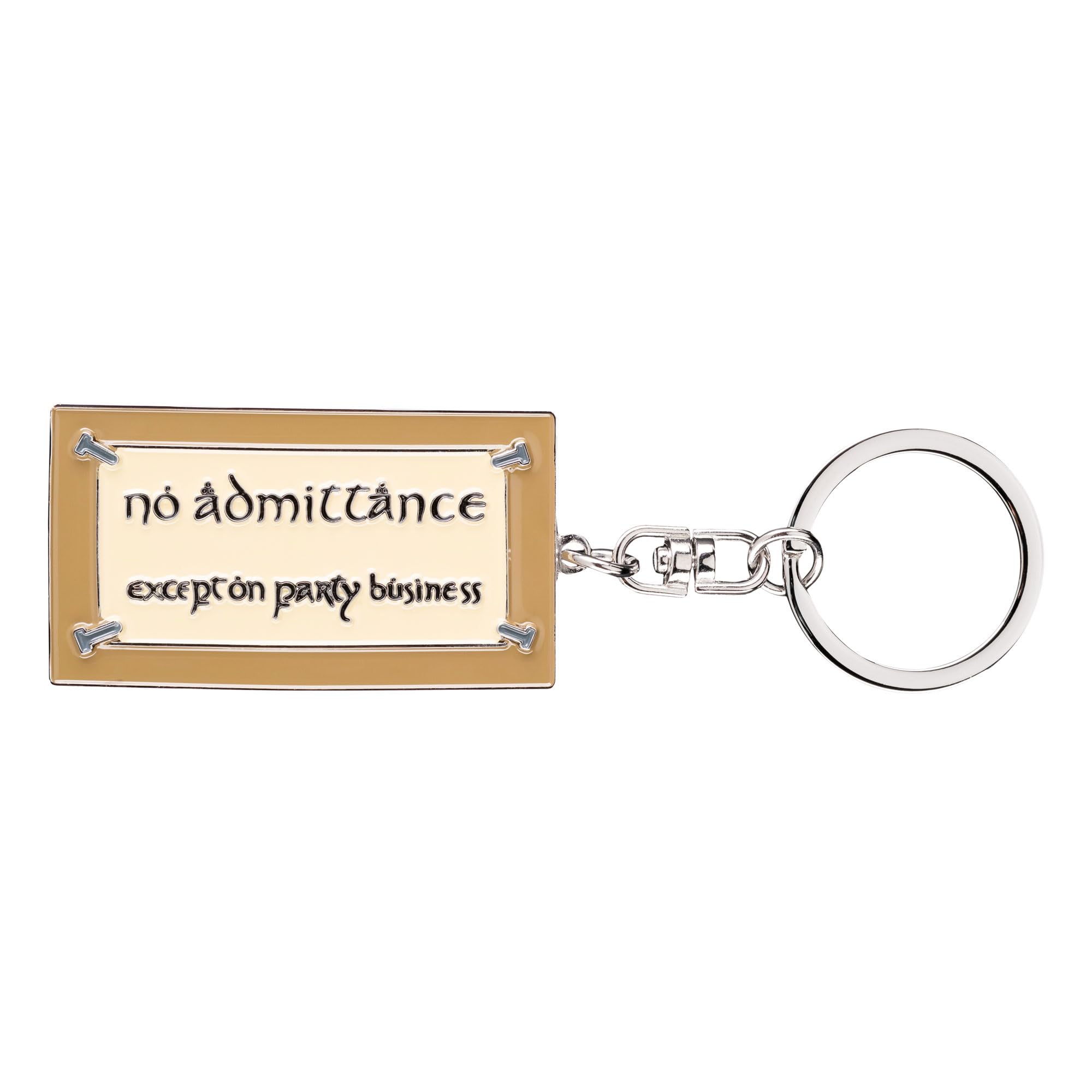 Weta Workshop No Admittance Sign Enamel Keyring