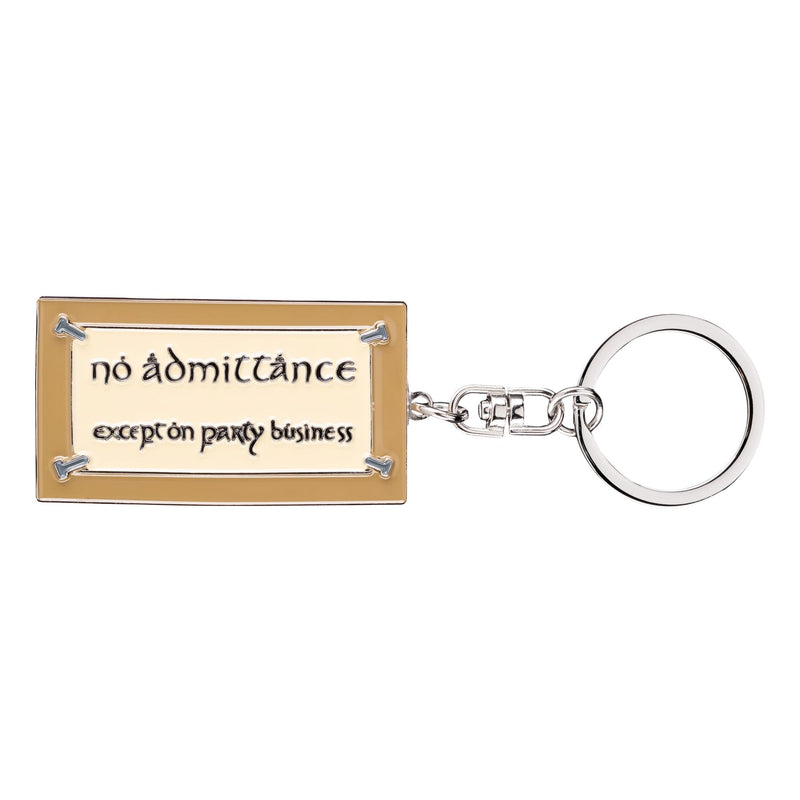 Weta Workshop No Admittance Sign Enamel Keyring