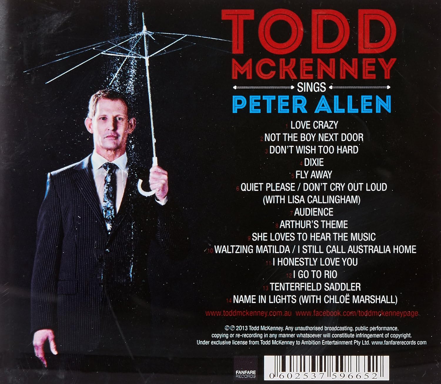 Todd McKenny Sings Peter Allen