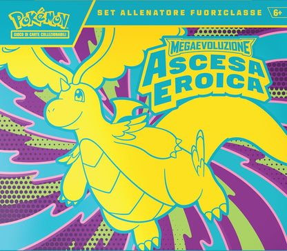 Pokémon: set Allenatore Fuoriclasse dell’espansione Megaevoluzione - Ascesa Eroica del GCC Pokémon (una carta promozionale a figura intera, nove buste di espansione e accessori premium