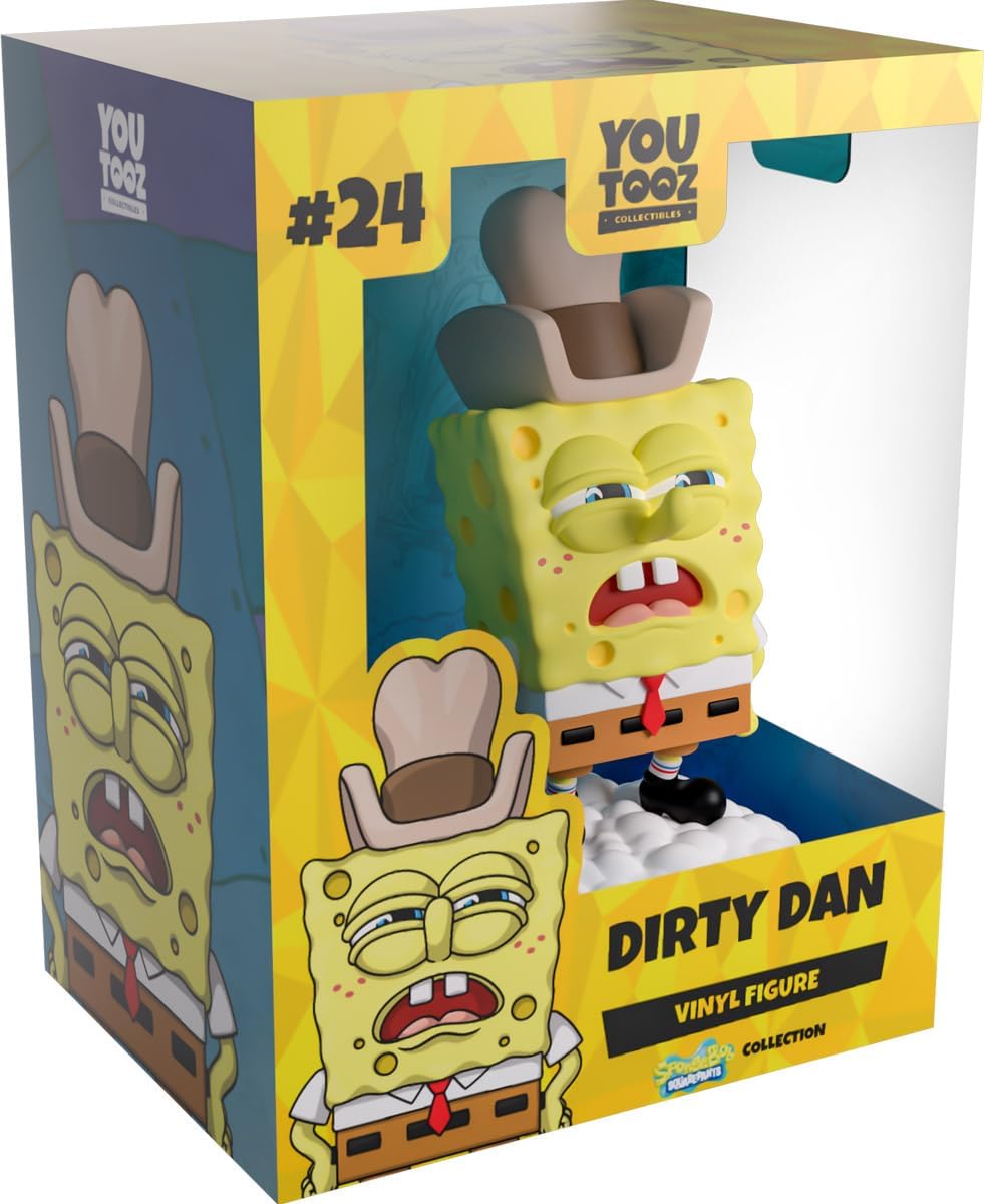 Youtooz Figura in vinile Dirty Dan da 11,9 cm - Spongebob Squarepants da collezione, Dirty Dan Action Figure di Spongebob Squarepants