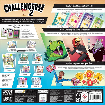 Z-Man Games | Challengers! Beach Cup | Board Game | Ages 8+ | 1-8 Players | 45 Minutes Playing Time