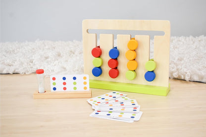 Tooky Toy Wooden Logic Game Puzzle, 3+, Pattern Matching, Problem-Solving, Educational