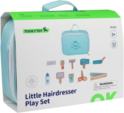 Wooden Little Hairdresser Play Set, Pretend Play Toy, Ages 3+, with Carry Case, 420g