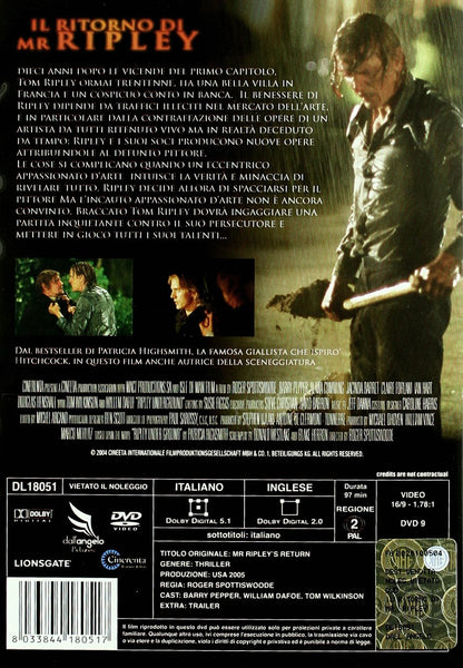 Mr. Ripley's Return (2005) ( Mr. Ripley und die Kunst des Tötens ) ( Ripley Under Ground (Mister Ripley's Return) )