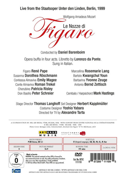 Mozart: Le Nozze Di Figaro