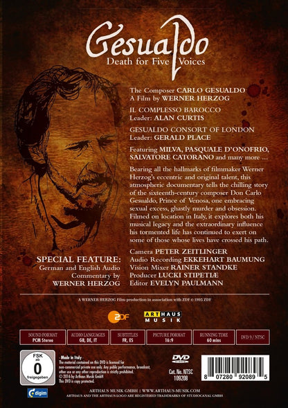 Gesualdo:Death For 5 Voices