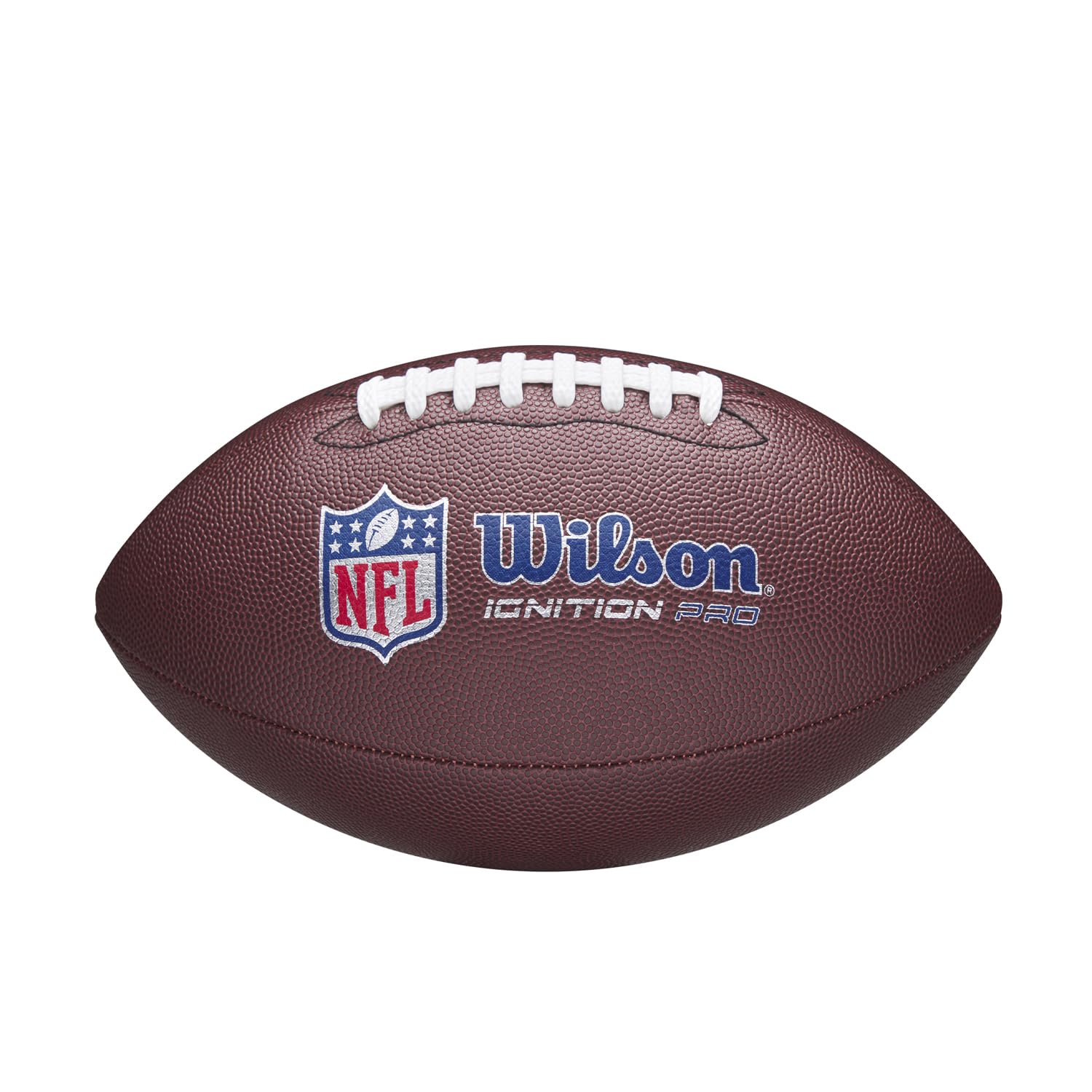Wilson Pallone da Football NFL Ignition Pro Eco, In Pelle Composita con Tecnologia Pressure Lock, Marrone, Misura Ufficiale