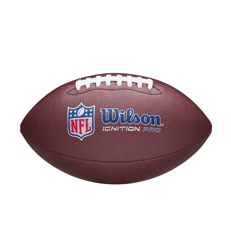Wilson Pallone da Football NFL Ignition Pro Eco, In Pelle Composita con Tecnologia Pressure Lock, Marrone, Misura Ufficiale