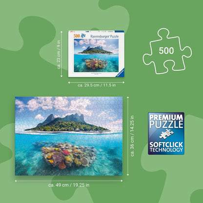 Erwachsenenpuzzle 500 Teile - Insel und Korallenwelt