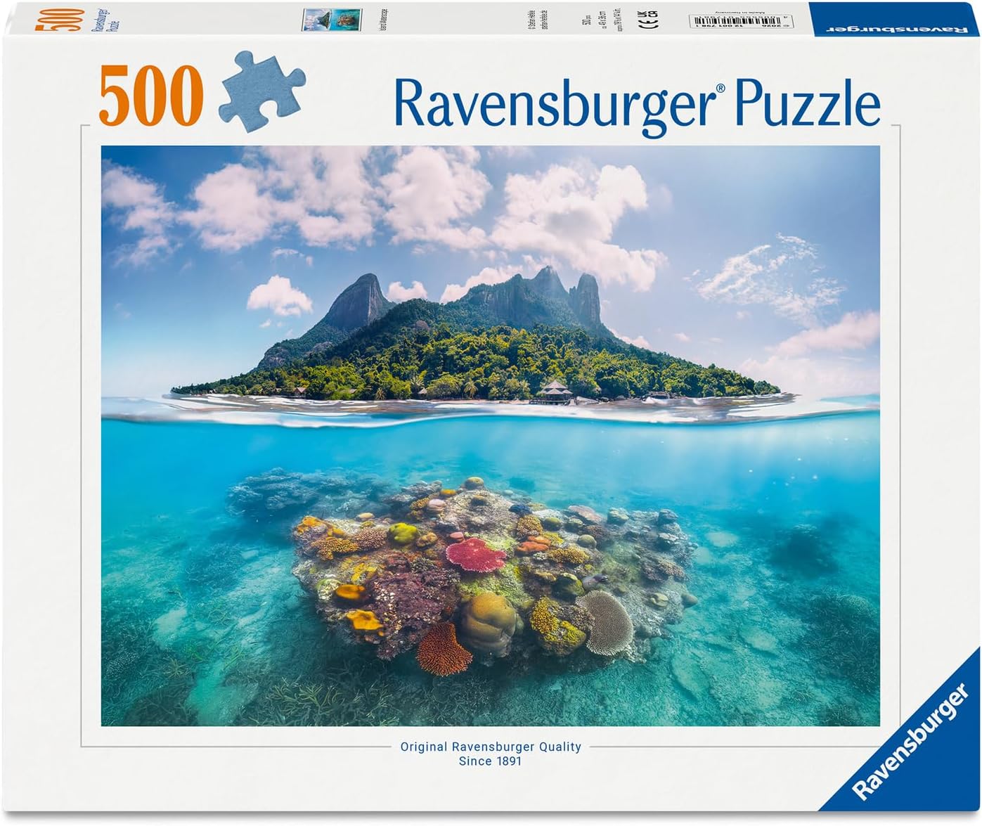 Erwachsenenpuzzle 500 Teile - Insel und Korallenwelt