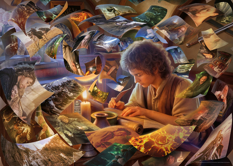 Ravensburger Puzzle 1000 Pezzi, Il viaggio Frodo – Puzzle Adulti +14 anni, 70 x 50 cm, Puzzle per Adulti Il Signore degli Anelli, Idee Regalo