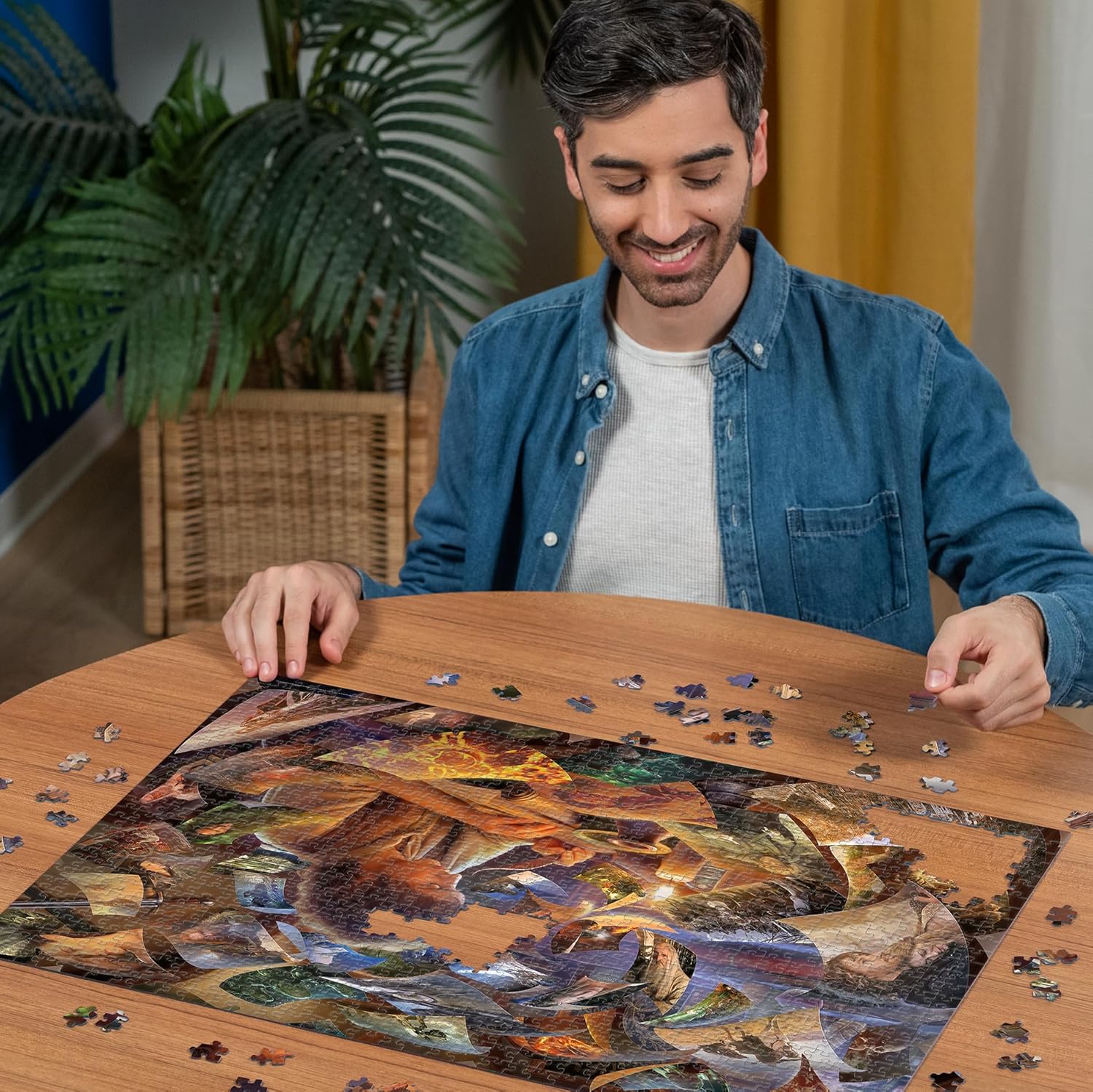 Ravensburger Puzzle 1000 Pezzi, Il viaggio Frodo – Puzzle Adulti +14 anni, 70 x 50 cm, Puzzle per Adulti Il Signore degli Anelli, Idee Regalo