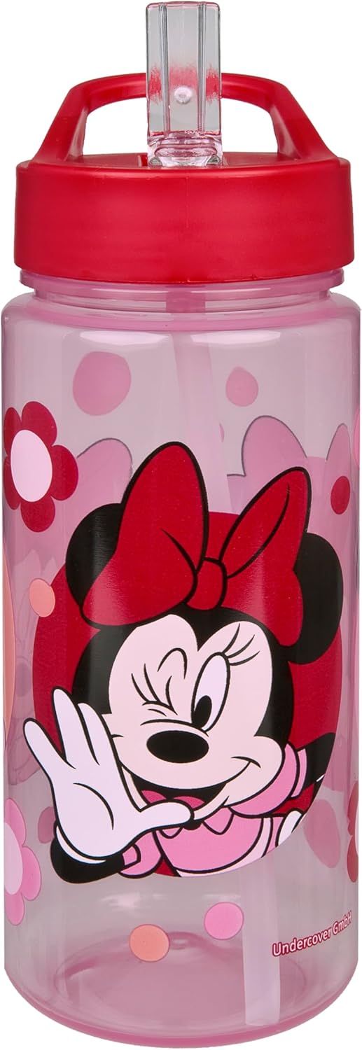 Scooli – Minnie Mouse set voor kinderen: snackbox + drinkfles, perfect voor school/kleuterschool, vanaf 4 jaar, licht en veilig kunststof