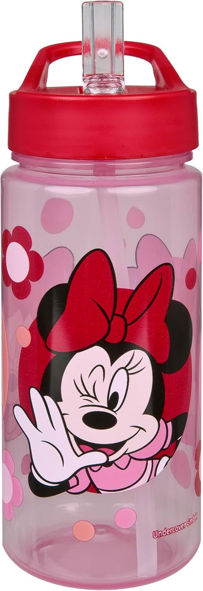 Scooli – Minnie Mouse set voor kinderen: snackbox + drinkfles, perfect voor school/kleuterschool, vanaf 4 jaar, licht en veilig kunststof