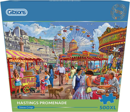 Gibsons legpuzzel Hastings Promenade 500XL stukjes voor volwassenen