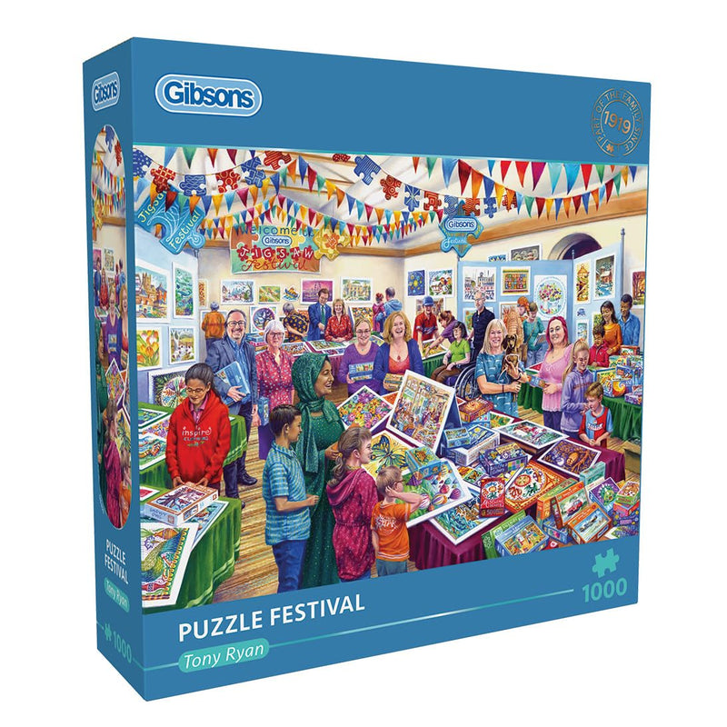 Gibsons legpuzzel Festival - 1000 stukjes karton puzzel volwassenen