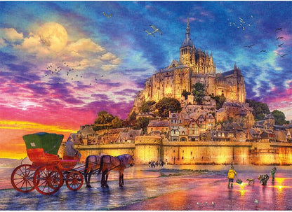 Gibsons Puzzle Mont Saint-Michel 1000 Teile Karton Puzzle