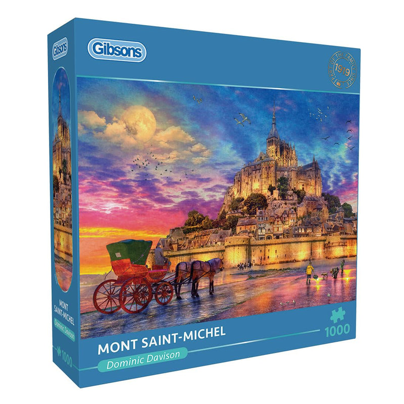 Gibsons Puzzle Mont Saint-Michel 1000 Teile Karton Puzzle
