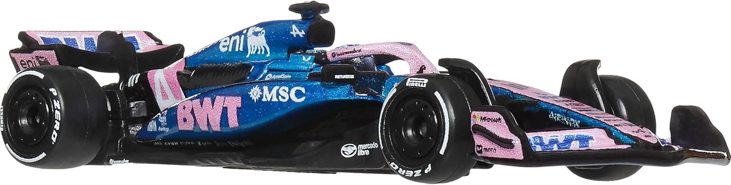 Hot Wheels 1:64 Scale Premium Die-Cast BWT Alpine – Pierre Gasly #10 Formula 1 Collectible Toy Race Car with Real Riders Tires & Metal/Metal Body & Chassis, JKD82