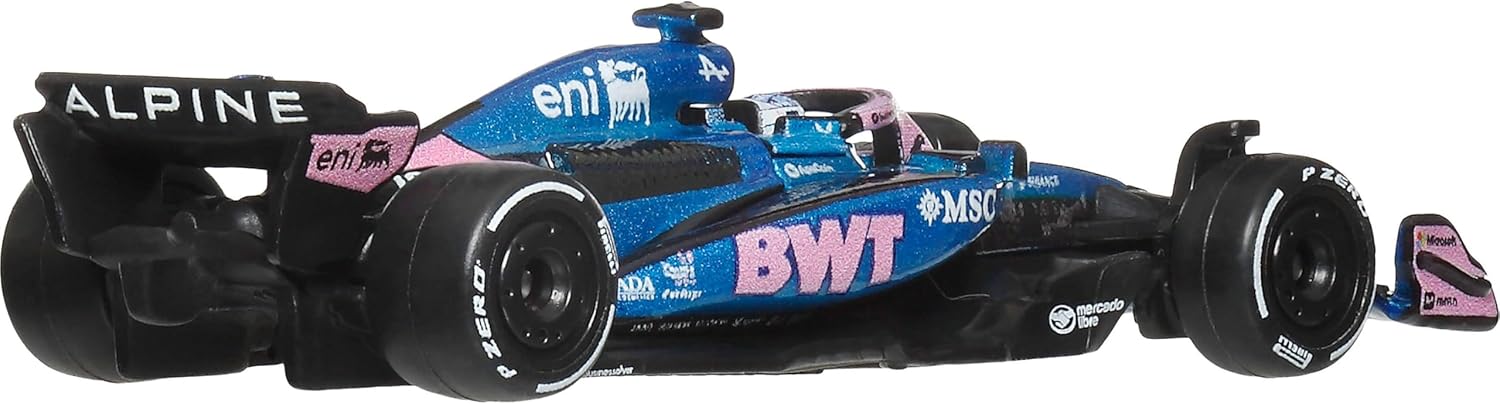 Hot Wheels 1:64 Scale Premium Die-Cast BWT Alpine – Pierre Gasly #10 Formula 1 Collectible Toy Race Car with Real Riders Tires & Metal/Metal Body & Chassis, JKD82