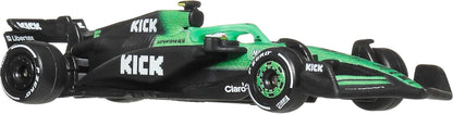 Hot Wheels 1:64 Scale Premium Die-Cast Formula 1 Collectible Toy Race Car with Real Riders Tires & Metal/Metal Body & Chassis (Styles May Vary