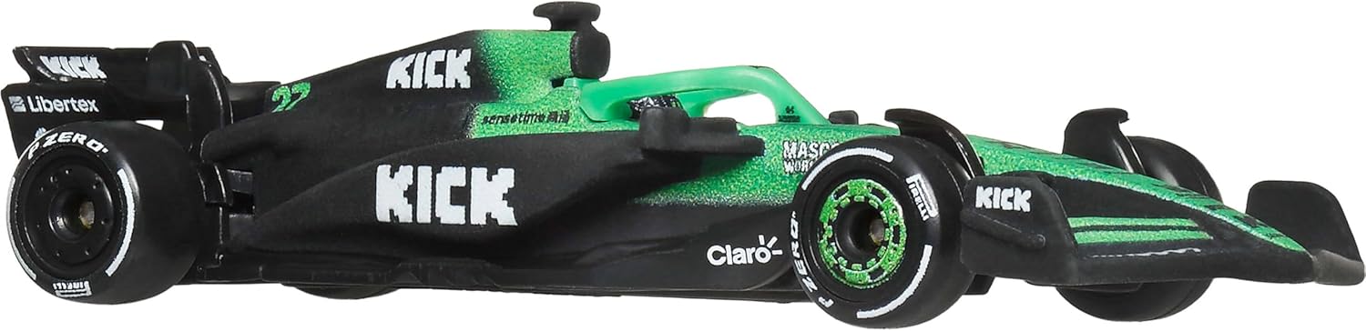 Hot Wheels 1:64 Scale Premium Die-Cast Formula 1 Collectible Toy Race Car with Real Riders Tires & Metal/Metal Body & Chassis (Styles May Vary