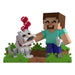 Minecraft - Statuetta in vinile Taming a Wolf, 10 cm
