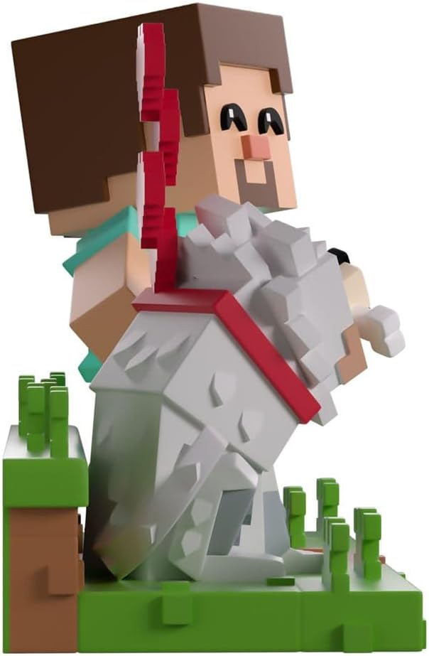 Minecraft - Statuetta in vinile Taming a Wolf, 10 cm
